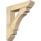 Ekena Millwork Merced Slat Rough Sawn Bracket w/ Offset Brace, Douglas Fir, 8"W x 34"D x 38"H BKT0806X34X38MRC06RDF - alternate 1